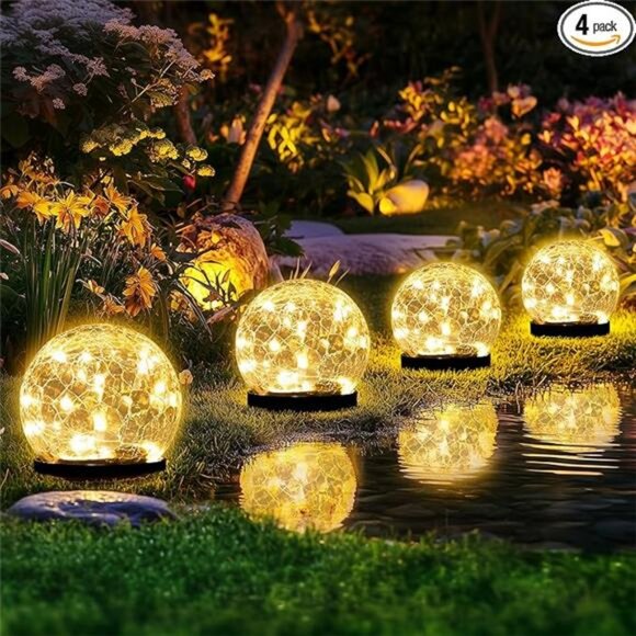 Solar Lights Outdoor for Yard Patio Porch, Garden Decor Birthday Gifts for Mom - Picture 7 of 7